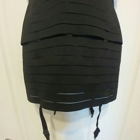 BLACK LINGERIE DREAMGIRL Bandage Dress Sz Small - Picture 5 of 8